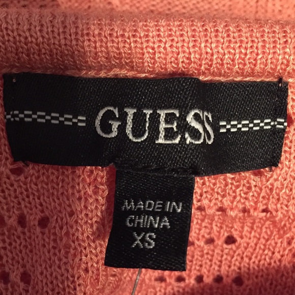 GUESS Ruffled Pointelle Top, Size: XS - Picture 5 of 9